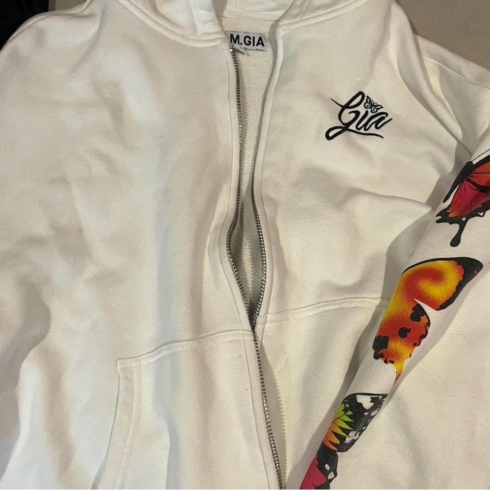 I am Gia butterfly hoodie